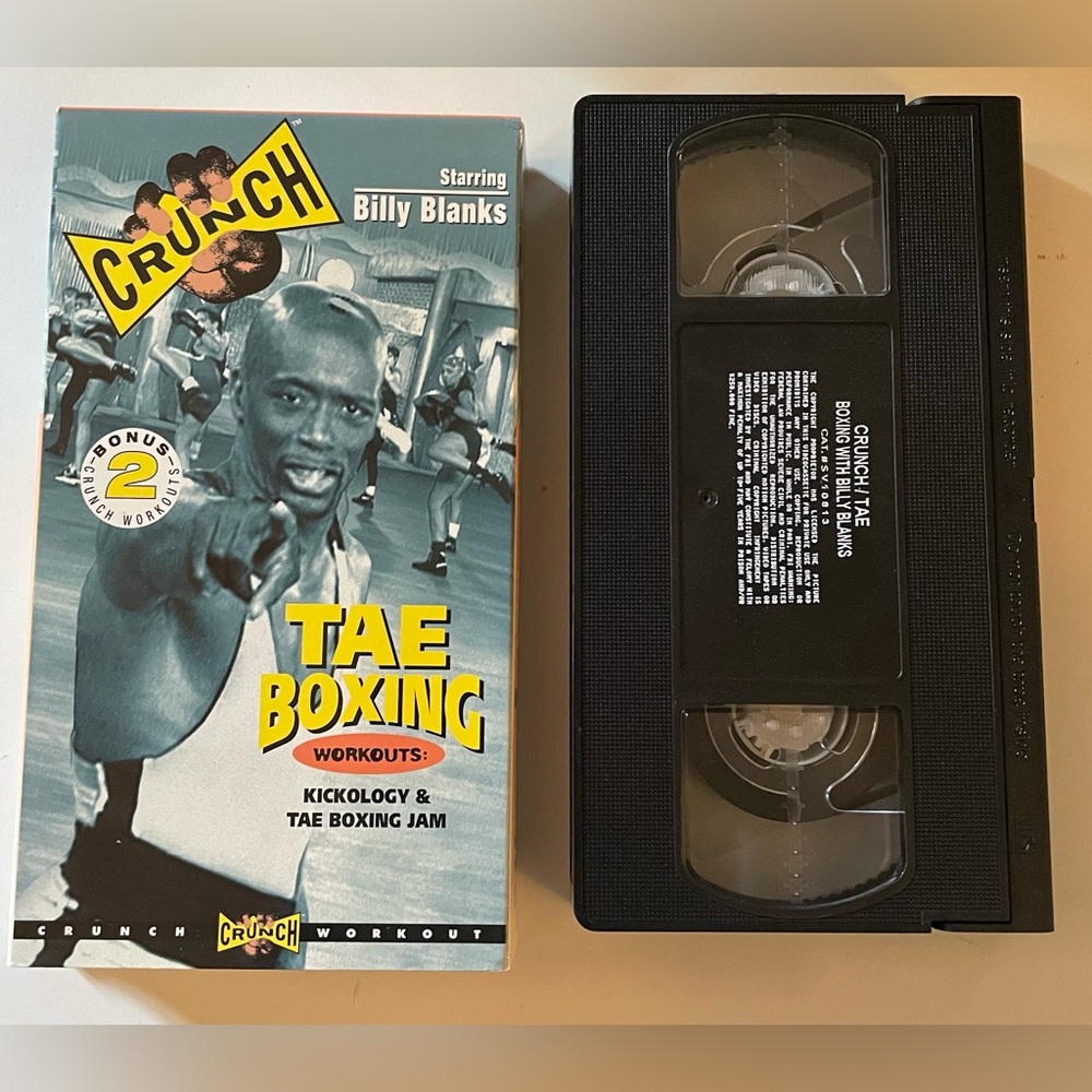 Crunch: Tae Boxing starring Billy Blanks VHS Workout Tape